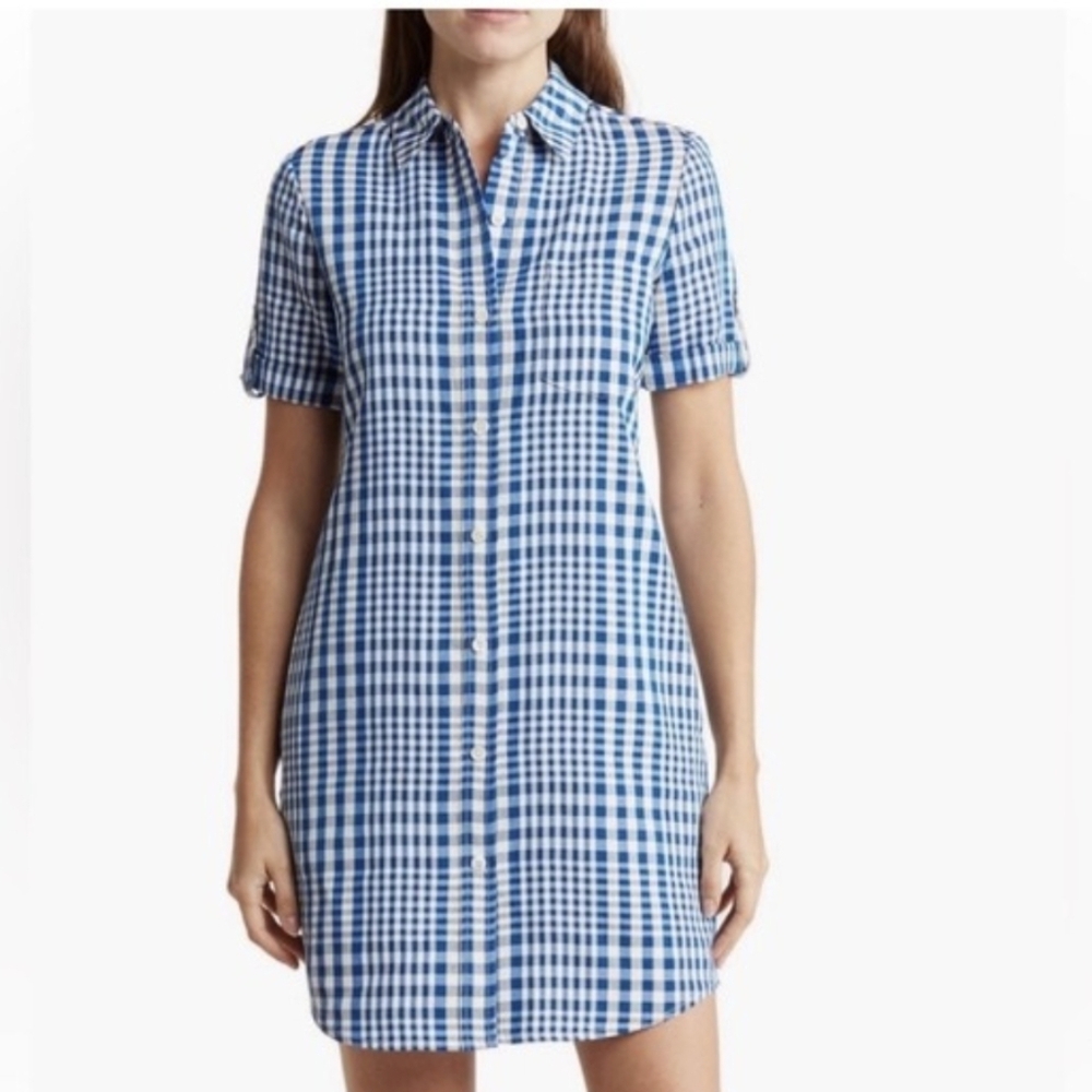 Theory Plaid Mayvine Dillon Dress